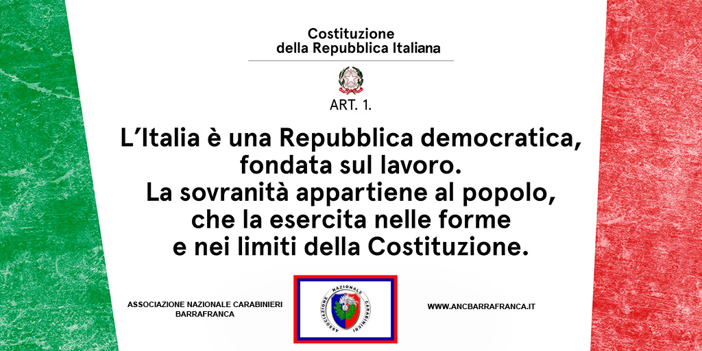 Primo Maggio - Art. 1 Costituzione Repubblica Italiana