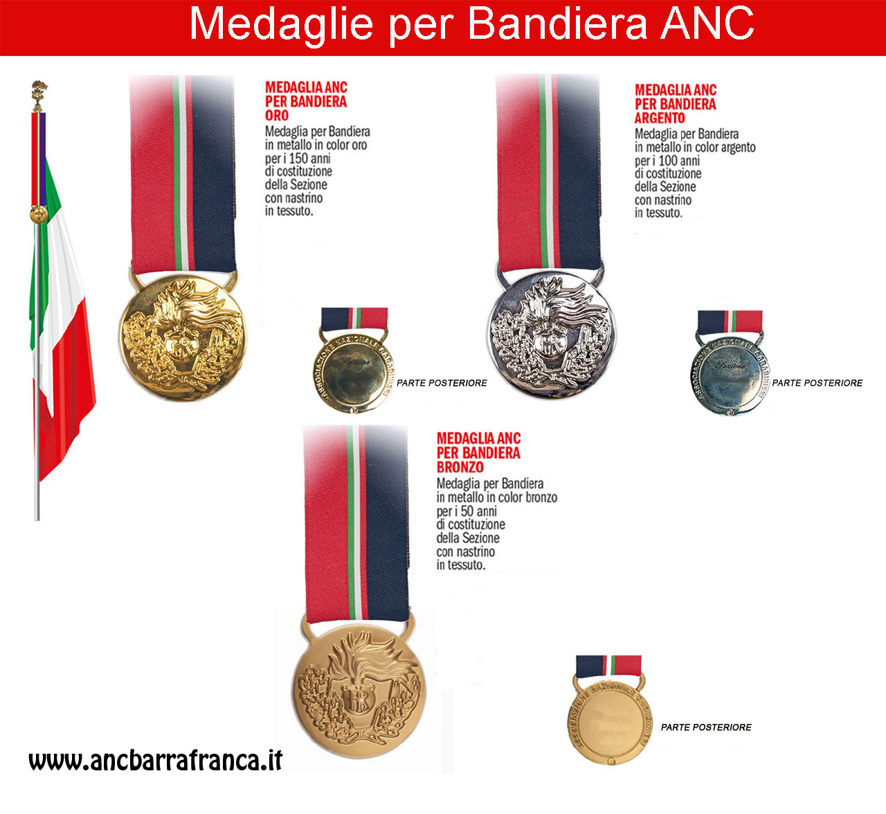 Medaglie Bandiera ANC