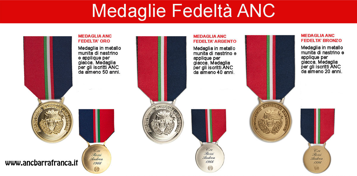 Medaglie Fedeltà ANC